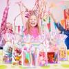 Ohuimrt 100 PCS Iridescent Cellophane Treat Bags, 4 x 9.5