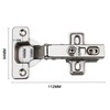 Soft Close Hinge, Cabinet Door Hinges with Gas Lift, 105°
