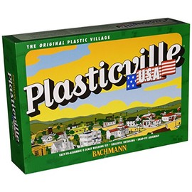 Bachmann Trains - PLASTICVILLE U.S.A. BUILDINGS – CLASSIC KITS - POLICE STATION w/POLICE CAR - O Scale