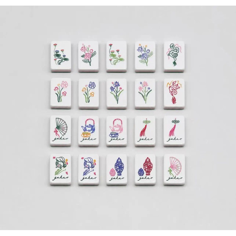 ,Emerald Green Jade,Custom 4-Layer Mahjong Tiles,Acrylic Mahjong,American Mahjong Set with