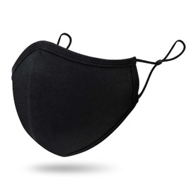 PURIAN Black Kids Face Masks, Washable Reusable Adjustable, Fits Kids to Teens