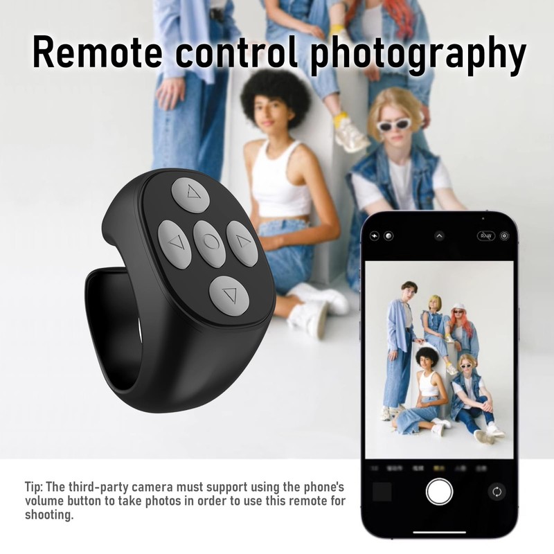 findtime Tik Tok Scrolling Ring Phone Stand Fingertip Wireless Bluetooth