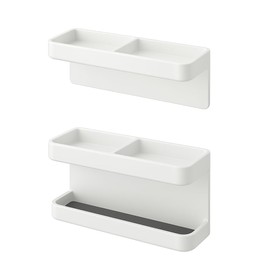 Thujopsis Umbrella Stand, Magnetic Umbrella Stand, Entrance Storage, Adjustable Height, Space Saver (White)