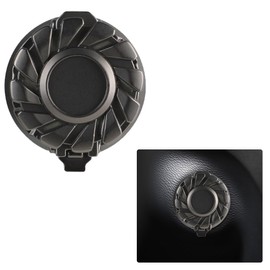 DUSCOKE Car Engine Start Stop Button Cover, Zinc Alloy Push to Start Button Protective Sticker, Anti-Scratch Key Ignition Switch Decoration Ring, Universal Auto Interior Accessory (Titanium Black)