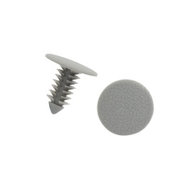INFINAUTO 50pcs Plastic Trim Clips Bumper Front Door Rivets Fastener Gray 8mm Stylish Design