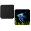 Set Of 4 Blue Angel Fish Tropical synthetic Leather Square