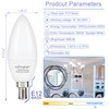 comzler 6W Candelabra LED Bulb, Small Base E12 LED Bulb