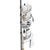 Zenna Home Tension Pole Shower Caddy Corner Organizer, Adjustable Standing