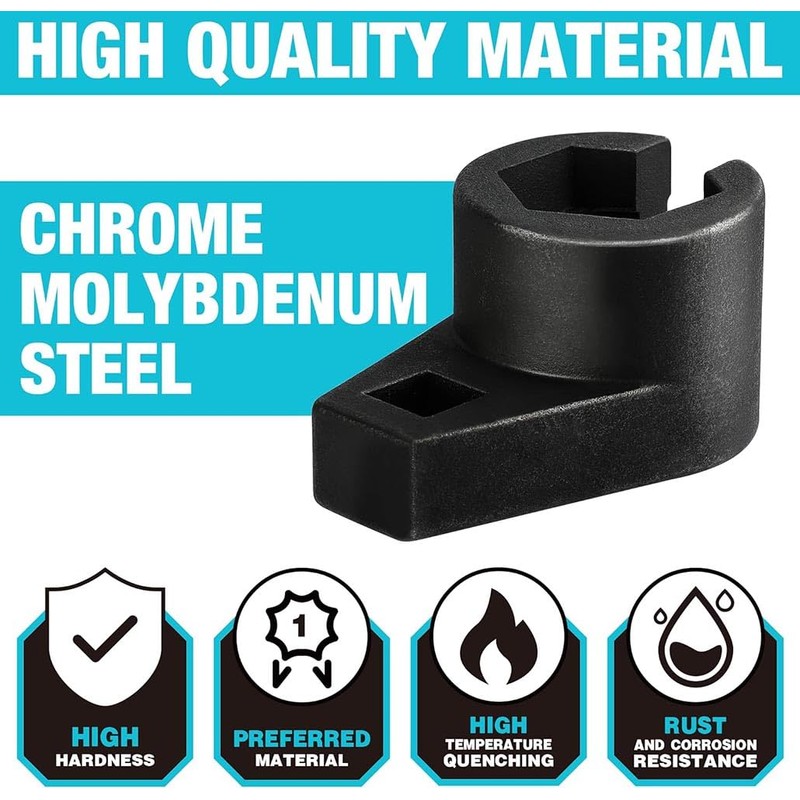 PAIKIUU Oxygen Sensor Socket Wrench 22mm 3/8" Lambda Sensor Socket