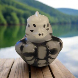 Duck of the Month Glow Black Skeleton Dinosaur Rubber Duck