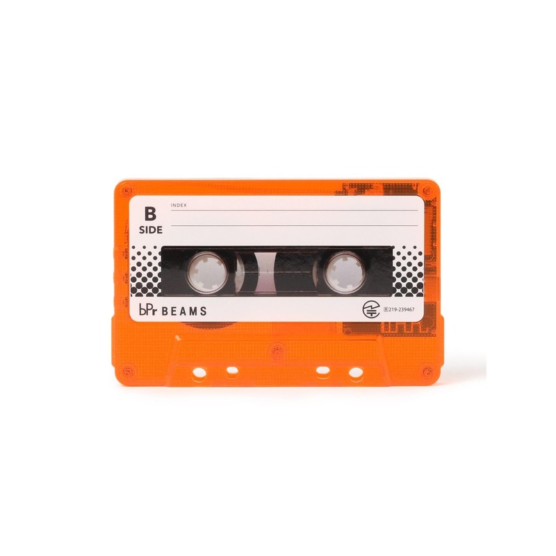 bPr BEAMS Mobile Case Cover Cassette Tape Bluetooth Speaker, ORANGE_SKELETON