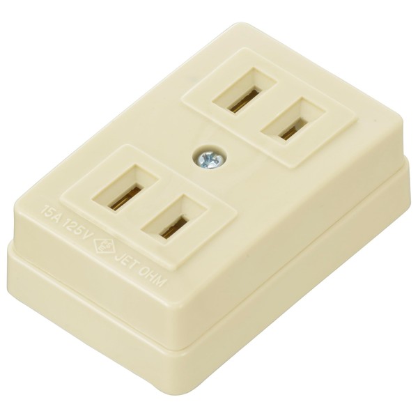 Ohm (OHM) HS-RK2/P 06-5396 Ohm Electric Double Outlet 2 Gang