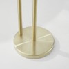 Free Standing Toilet Paper Roll Holder Stand with Reserve, Gold