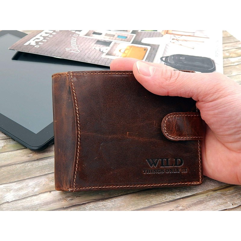 ekavale Wallet 5503, brown, ID pocket