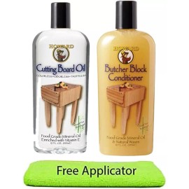 Howard Products Butcher Block Conditioner 24 Fl Oz Food Grade Mineral Oil Beeswax Blend