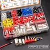 mankk 1000PCS Wire Ferrules Terminals Kits Silver Plated Copper Ferrules