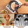 Wooden Spoons for Cooking, 9Pcs Natural Teak Wooden Utensils for