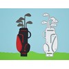 Golf Bag & Clubs Metal Cutting Die – Golfing Silhouette