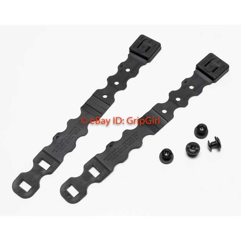 Black V2 Malice Clips & Mounting Hardware Kydex Holster Battle