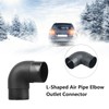 Tokenhigh 60mm Car Air Heater Ducting Pipe Outlet, L Shape