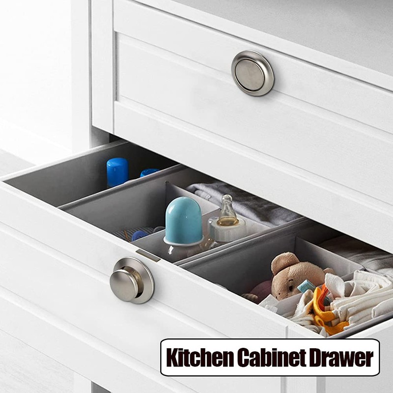 NAERDI 5 Pack RV Lock Push Button Latch Lock Keyless