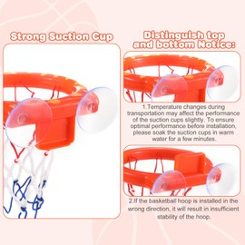 Baby Badezimmer Basketballkorb mit 5 Bällen und stark Saugnapf.Spielzeug für Kleinkinder oder Kinder.Badespielzeug für Jungen oder Mädchen.Spielzeug-Geschenkset für Wohnzimmer,Badezimmer,Schlafzimmer