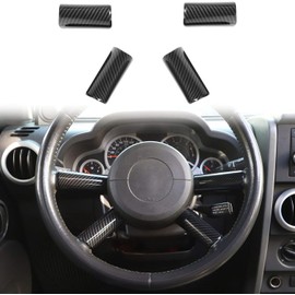 JeCar Carbon Fiber Interior Trim Accessories for 2007-2010 Jeep Wrangler JK JKU 2 Door & 4 Door