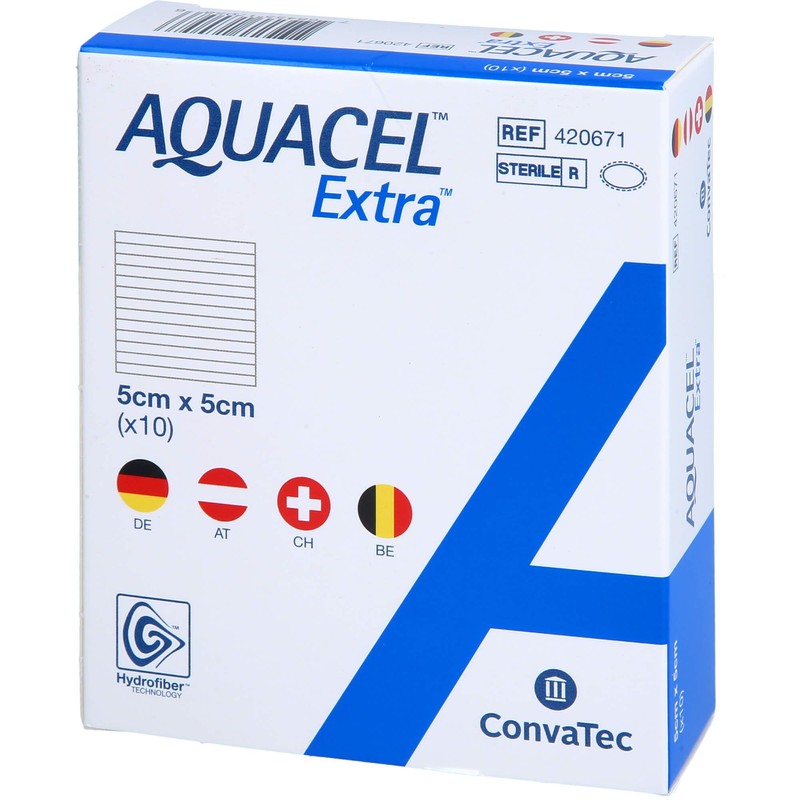 AQUACEL Extra 5x5 cm (Pack of 10) Dressings