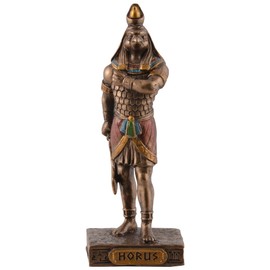 VOGLER Joh. Vogler GmbH Egyptian God Horus, Miniature, Bronze/Coloured by Veronese