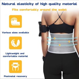 UMNUNV Postpartum Belly Band Tummy Control Shapewear Women Waist Recovery Binder Support Belt Girdle Bamboo Charcoal Fiber (M)