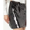 The Drop Women's Flora Sequin Mini Skirt Pewter, M