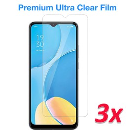 MEZON [3 Pack] Ultra Clear Screen Protector Film for OPPO A15 – Case Friendly, Shock Absorption (OPPO A15, Clear)