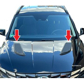 BREMER SITZBEZÜGE Bonnet Ventilation Hood Covers Bonnet Vent Compatible with Skoda Scala Trim Car Decorative Cover Bonnet Vent Bra