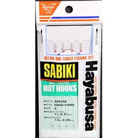 Hayabusa 4-Hook Sabiki Hage Fish Skin Size#4