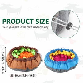 Sniffing Rug for Dogs, Sniffing Mat for Dogs, Washable Intelligence Toy for Dogs, Food Sniffing Feeding Mat for Intelligence and Odour Training of Dogs (Pink Yellow)