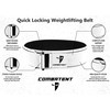 Combatent Quick Locking Weight Lifting Belt Men and Women -