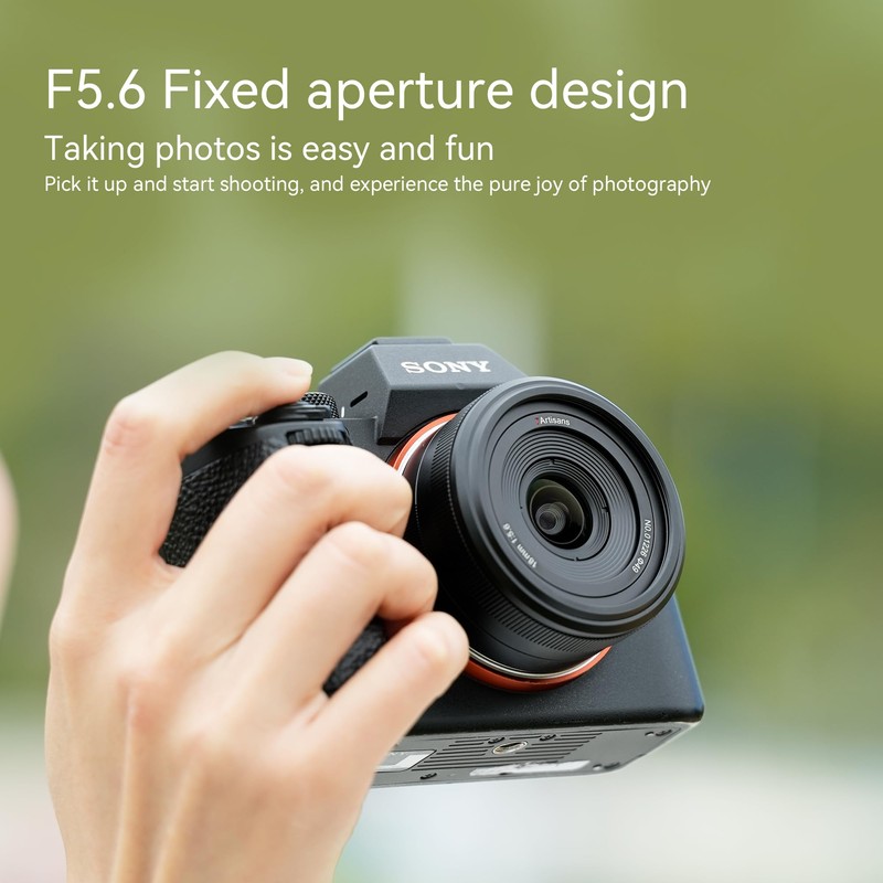 7artisans 18mm f5.6 Full-Frame Manual Focus Ultra-Thin Lens Compatible for