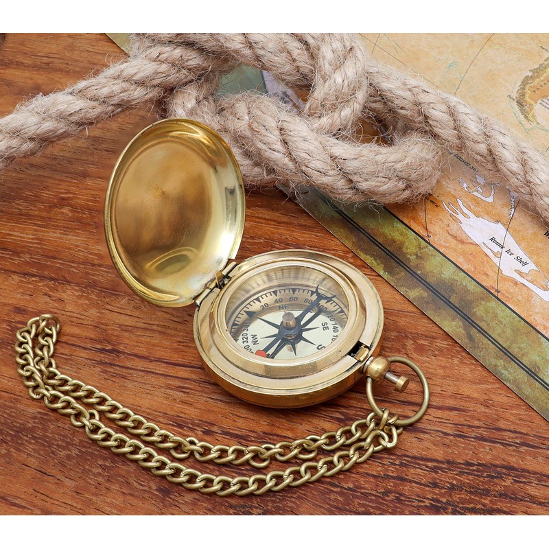 SonKo® Compass Antique Look Nautical Compass - Functional Compass Outdoor