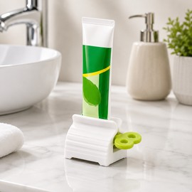3 Pcs Toothpaste Tube Squeezer for Easy Dispensing – Manual Rolling Holder to Reduce Tube Waste for Bathroom Countertops