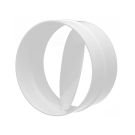 H&C VENT Wall Flange for Air Conditioning & Ventilation System - Wall Flange, Pipe Connector & Wall Connection - Hose Adapter for Exhaust Hose, Ventilation Hose, Air Conditioning (with Valve I Round,