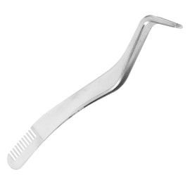 BIUDECO Stainless Steel Makeup Tool Silver Fake Lashes Tweezers False Eyelash Applicator Tool Eyelash Makeup Tools