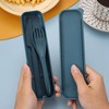 2 Pieces Travel Cutlery, Camping Cutlery, Travel Cutlery with Case,