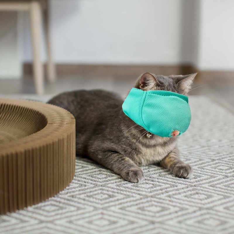 OHCOZZY Cat Muzzle with Breathable Mesh, Cat Mouth Guard Muzzle