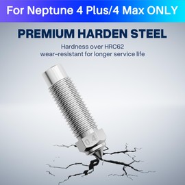 ELEGOO 5pcs Harden Steel Nozzles for Neptune 4 Plus/Max, Wear-Resistant 3D Printer Nozzles 0.4mm/0.6mm/0.8mm Multi Sizes with DIY Tools