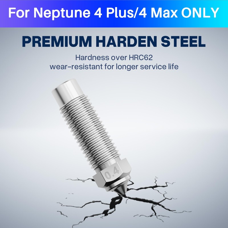 ELEGOO 5pcs Harden Steel Nozzles for Neptune 4 Plus/Max, Wear-Resistant