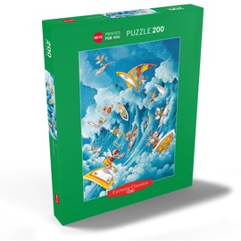 MyPuzzle Surfing in Heaven - Michael Ryba - Cartoon Classics - Premium 200 Piece Puzzle - MyPuzzle Special Collection by Heye Puzzle