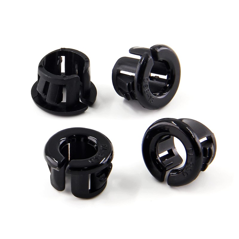 Uenhoy 30 Pcs Opened Snap Bushing 1/2" Mounting Dia Nylon