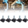 5Pcs Hand Knob Tightening Screw with Plastic Triangular Handle, Threaded