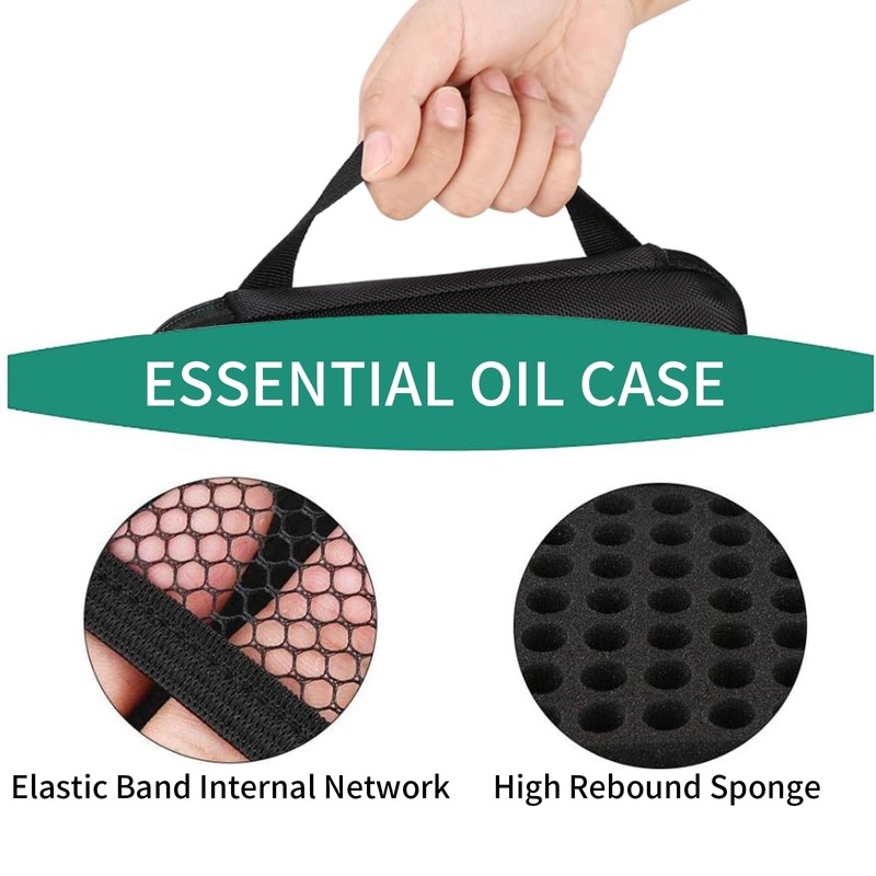 Patravious 63 Slots Essential Oil Carrying Case, 1-3ml vial portable