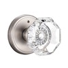CLCTK Crystal Glass Door Knobs Interior, Modern Bathroom Bedroom Door